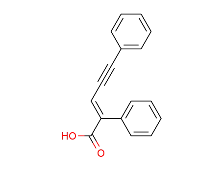 Benzeneacetic acid, a-(3-phenyl-2-propynylidene)-, (E)-
