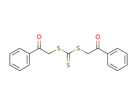 Molecular Structure of 861340-53-6 (trithiocarbonic acid diphenacyl ester)