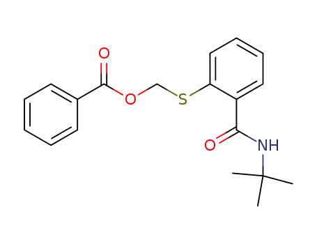 N-t-butyl-2-(benzoyloxymethylthio)benzamide