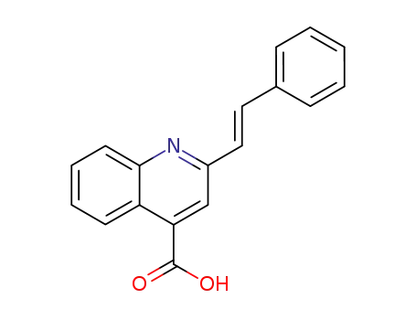 Molecular Structure of 118967-32-1 (2-styrylquinoline-4-carboxylic acid)