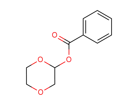 Molecular Structure of 55644-06-9 (1,4-Dioxan-2-ol, benzoate)