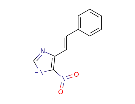 Molecular Structure of 69195-93-3 (5-nitro-4-(2-phenylethenyl)-1H-imidazole)