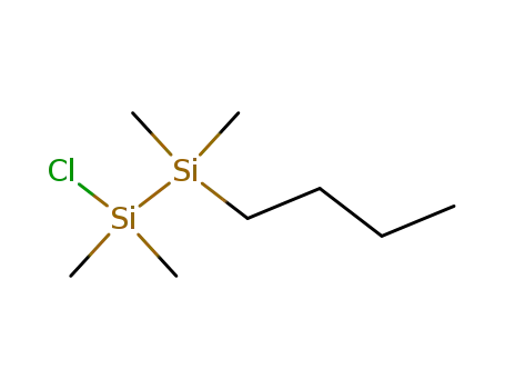 Molecular Structure of 80034-58-8 (Disilane, 1-butyl-2-chloro-1,1,2,2-tetramethyl-)