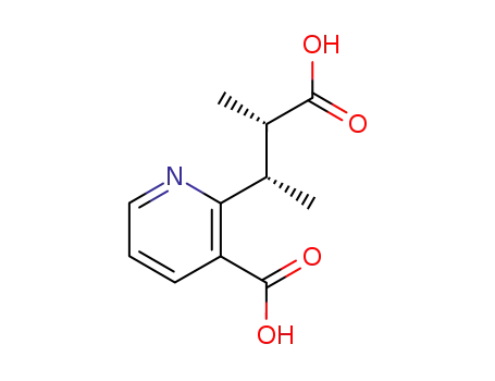 Molecular Structure of 34437-67-7 ((αS,βS)-3-Carboxy-α,β-dimethyl-2-pyridinepropionic acid)