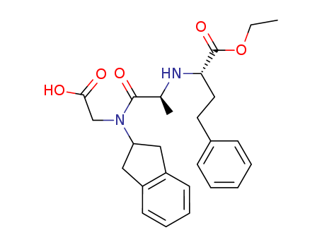 Glycine,N-[(1S)-1-(ethoxycarbonyl)-3-phenylpropyl]-L-alanyl-N-(2,3-dihydro-1H-inden-2-yl)-,hydrochloride (1:1)