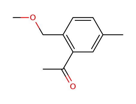 Molecular Structure of 66521-22-0 (Ethanone, 1-[2-(methoxymethyl)-5-methylphenyl]-)