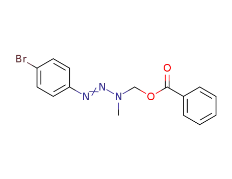 Methanol, [3-(4-bromophenyl)-1-methyl-2-triazenyl]-, benzoate (ester)