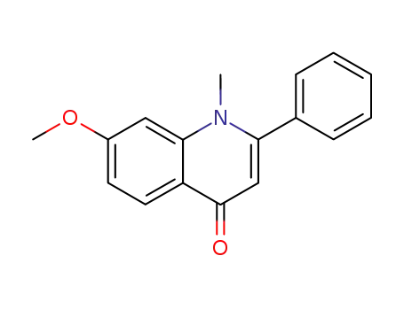 Molecular Structure of 483-51-2 (7-Methoxy-1-methyl-2-phenylquinolin-4(1H)-one)