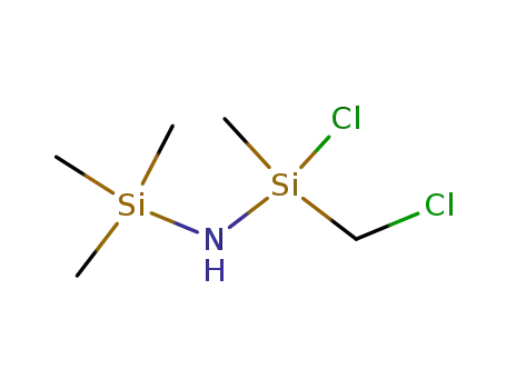 Molecular Structure of 135764-55-5 (1-Chloro-1-chloromethyl-1,3,3,3-tetramethyl-disilazane)