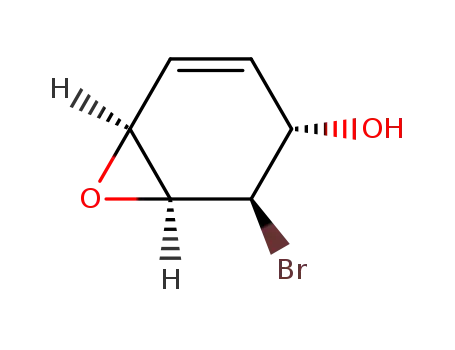 Molecular Structure of 69945-45-5 (7-Oxabicyclo[4.1.0]hept-4-en-3-ol, 2-bromo-, (1R,2S,3R,6R)-rel-)