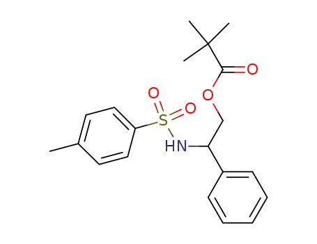 Molecular Structure of 1049016-44-5 (N-(2-pivaloyloxy-1-phenylethyl)-4-toluenesulfonamide)