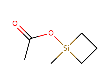 Molecular Structure of 18187-18-3 (Silacyclobutan-1-ol, 1-methyl-, acetate)