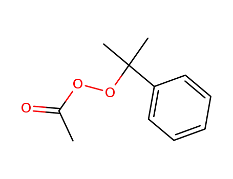 Molecular Structure of 34236-39-0 (Ethaneperoxoic acid, 1-methyl-1-phenylethyl ester)