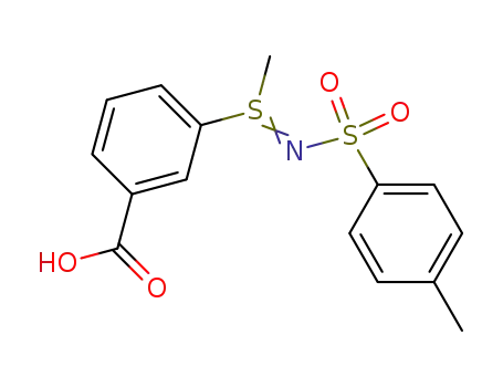 Molecular Structure of 15436-23-4 (3-{methyl[(4-methylphenyl)sulfonyl]sulfinimidoyl}benzoic acid)