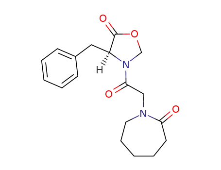 5-Oxazolidinone,
3-[(hexahydro-2-oxo-1H-azepin-1-yl)acetyl]-4-(phenylmethyl)-, (S)-