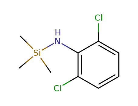 Molecular Structure of 115910-92-4 (2,6-dichloro-N-trimethylsilylaniline)