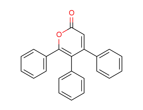 Molecular Structure of 21476-73-3 (2H-Pyran-2-one, 4,5,6-triphenyl-)