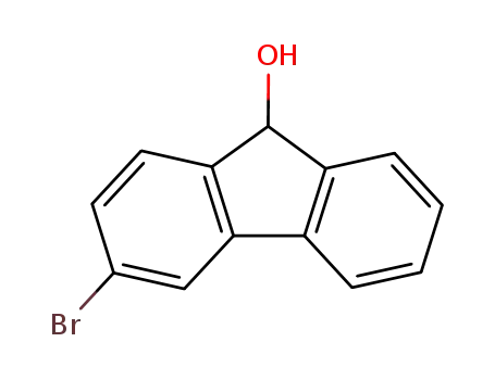 Molecular Structure of 2038-90-6 (3-bromo-9H-fluoren-9-ol)