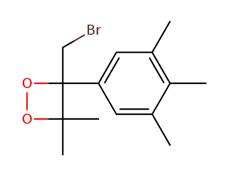 3-Bromomethyl-4,4-dimethyl-3-(3,4,5-trimethyl-phenyl)-[1,2]dioxetane