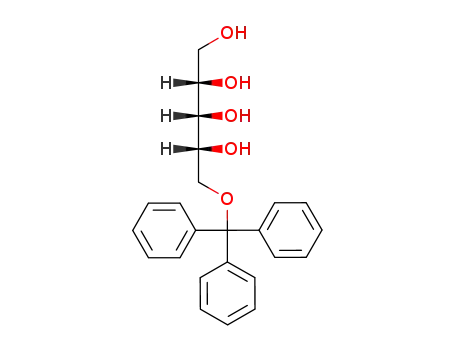 Molecular Structure of 95622-16-5 (5-O-trityl-D-ribitol)
