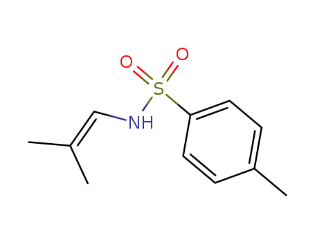 Molecular Structure of 110871-43-7 (Benzenesulfonamide, 4-methyl-N-(2-methyl-1-propenyl)-)