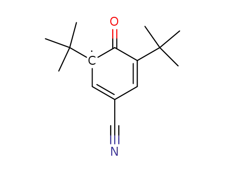 Molecular Structure of 20137-66-0 (Phenoxy, 4-cyano-2,6-bis(1,1-dimethylethyl)-)