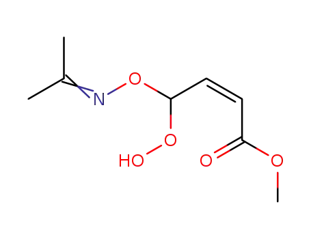 2-Butenoic acid, 4-hydroperoxy-4-[[(1-methylethylidene)amino]oxy]-,
methyl ester, (Z)-