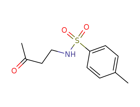 Molecular Structure of 82125-95-9 (Benzenesulfonamide, 4-methyl-N-(3-oxobutyl)-)