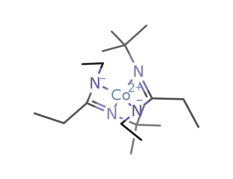 Molecular Structure of 1011477-51-2 (Bis(N-t-butyl-N'-ethylpropanimidamidato)cobalt(II), min. 98% (99.99%-Co) PURATREM)