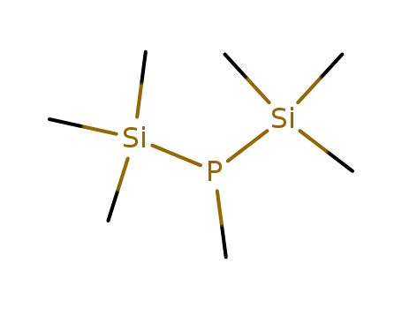 Molecular Structure of 18339-98-5 (Phosphine, methylbis(trimethylsilyl)-)