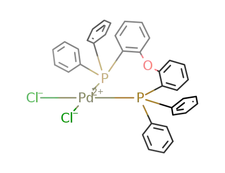 Molecular Structure of 205319-06-8 (Bis(diphenylphosphinophenyl)ether  palladium  (II)  dichloride)