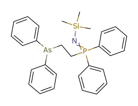 Molecular Structure of 121445-48-5 (Silanamine,
N-[[2-(diphenylarsino)ethyl]diphenylphosphoranylidene]-1,1,1-trimethyl-)