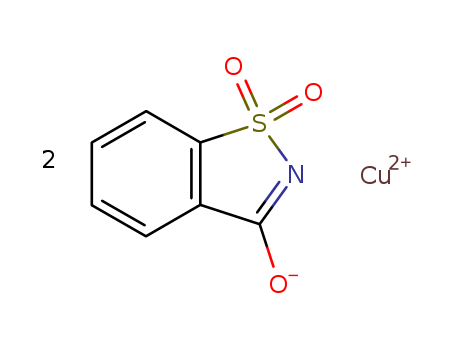 1,2-Benzisothiazol-3(2H)-one, 1,1-dioxide, copper(1+) salt