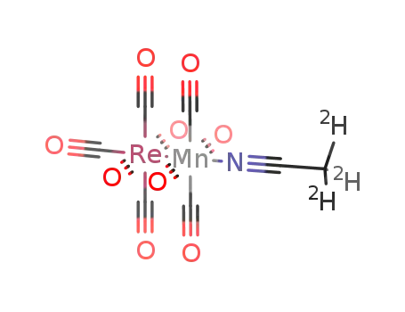 Molecular Structure of 98688-79-0 ((CO)5ReMn(CO)4(C<sup>(2)</sup>H<sub>3</sub>CN))
