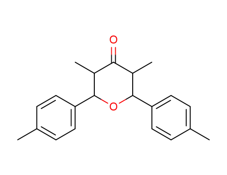 Molecular Structure of 63114-84-1 (3,5-dimethyl-2,6-bis(4-methylphenyl)tetrahydro-4H-pyran-4-one)