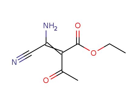 Molecular Structure of 90281-20-2 (Butanoic acid, 2-(aminocyanomethylene)-3-oxo-, ethyl ester)