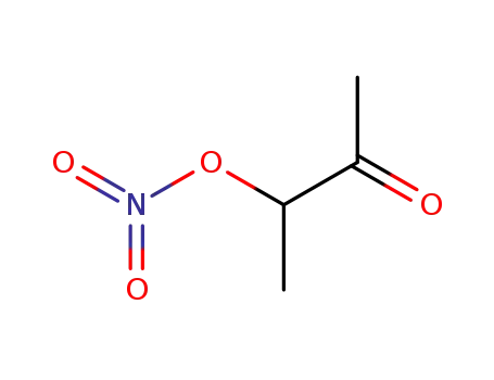 Molecular Structure of 124855-10-3 (3-oxobutan-2-yl nitrate)
