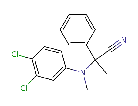 Benzeneacetonitrile, a-[(3,4-dichlorophenyl)methylamino]-a-methyl-