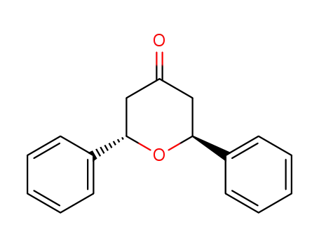 Molecular Structure of 18458-72-5 (trans-2,6-diphenyltetrahydro-4H-pyran-4-one)
