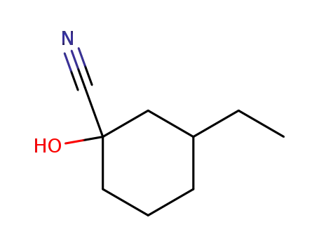 3-Aethyl-cyclohexanon-cyanhydrin
