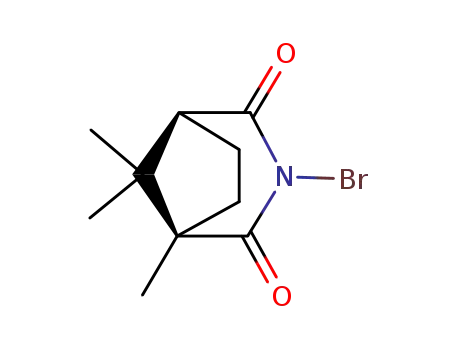 Molecular Structure of 128475-96-7 ((1<i>R</i>)-3-bromo-1,8,8-trimethyl-3-aza-bicyclo[3.2.1]octane-2,4-dione)