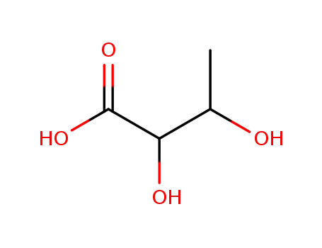 Molecular Structure of 3413-97-6 (2,3-Dihydroxybutyric acid)