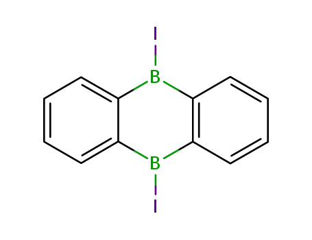 Molecular Structure of 24633-37-2 (5,10-diiodo-5,10-dihydroboranthrene)