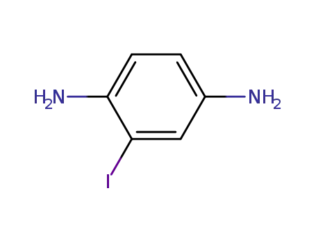 Molecular Structure of 69951-01-5 (2-Iodo-1,4-benzenediamine)