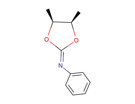 Molecular Structure of 132783-14-3 (cis-4,5-dimethyl-N-phenyl-1,3-dioxolan-2-imine)