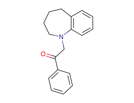 Molecular Structure of 88920-00-7 (Ethanone, 1-phenyl-2-(2,3,4,5-tetrahydro-1H-1-benzazepin-1-yl)-)