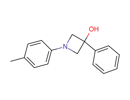 Molecular Structure of 62082-50-2 (3-Azetidinol, 1-(4-methylphenyl)-3-phenyl-)