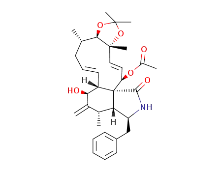 (7S,13E,16S,17R,18R,19E,21R)-21-Acetoxy-7-hydroxy-17,18-isopropylidenedioxy-16,18-dimethyl-10-phenyl[11]cytochalasa-6<sup>(12)</sup>,13,19-triene-1-one