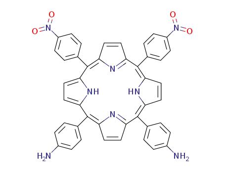 cis-<5,10-bis(4-aminophenyl)-15,20-bis(4-nitrophenyl)>porphyrin