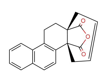 Molecular Structure of 100354-42-5 ((+/-)-<i>cis</i>-1,4,11,12-tetrahydro-chrysene-4a,12a-dicarboxylic acid-anhydride)